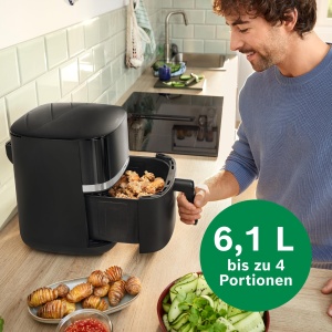 Friteuza cu aer cald Bosch MAF462B0, 6.1L, negru, 7 programe - Img 4