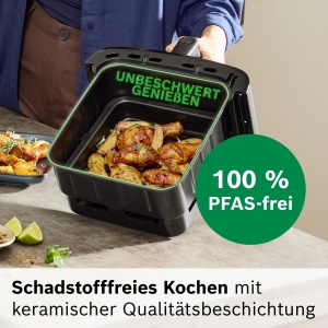 Friteuza cu aer cald Bosch MAFD661B0, 12L, 6 programe, neagra - Img 8