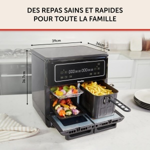 Friteuza cu aer cald Breville Halo Flexi, 11 litri, 2400 W, 12 moduri de preparare - Img 5