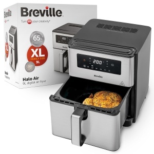 Friteuza cu aer cald Breville Halo VDF131X, 9L, 1700W, inox