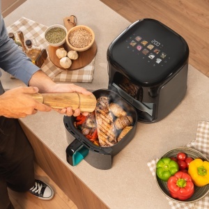 Friteuza cu aer cald Cecotec CecoFry Advance Double 9L 2850W PerfectCook Tehnologie - Img 9