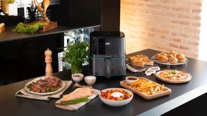 Friteuza cu aer cald Cecotec Cecofry Full InoxBlack Pro 5500, 5.5 L, 1700 W, finisaj inox - Img 5