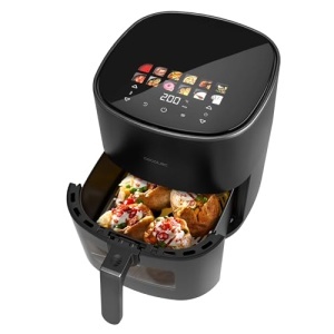 Friteuza cu aer cald Cecotec fara ulei 65L Plita - Grill - Elemente duble de incalzire - Friteuza cu aer CecofryGrill Duoheat 6500 2200W Dietetica si  - Img 2