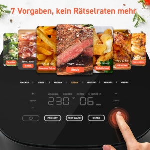 Friteuza cu aer cald COSORI Pro LE 4.7L, 7-in-1, 230, Hellgrau - Img 2