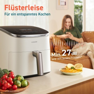 Friteuza cu aer cald Cosori TurboBlaze 9-in-1, 6L, 64 economie energie, Alb - Img 8