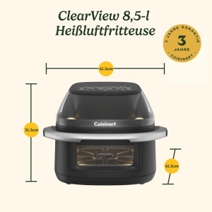 Friteuza cu aer cald Cuisinart ClearView, 8.5L, 230C, PFAS-free - Img 9