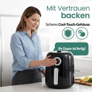 Friteuza cu aer cald Emerio AF-125770, 3.2L, 1450W, fara ulei - Img 4