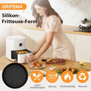 Friteuza cu aer cald GRIFEMA, 8 inch, reutilizabila, BPA-free - Img 3