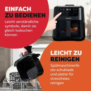 Friteuza cu aer cald Instant Pot Vortex Compact 5L Negru 4-in-1 Tehnologie EvenCrisp - Img 6