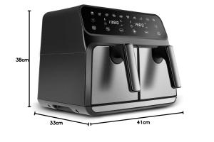 Friteuza cu aer cald Karaca Multifry XXXL 44 Litri, 1700 W, 2 camere - Img 10