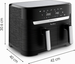 Friteuza cu aer cald Moulinex Easy Fry Essential, 8.3 l, 7 programe, inox - Img 2
