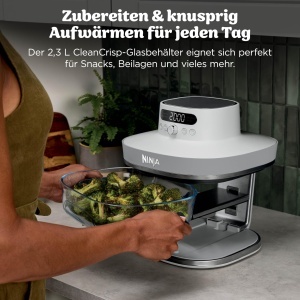 Friteuza cu aer cald Ninja CRISPi PRO XL, 5.7L, 2050W, alba - Img 9