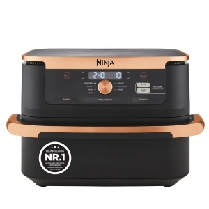 Friteuza cu aer cald Ninja Foodi FlexDrawer, 10.4L, Dual Zone, NegruCupru