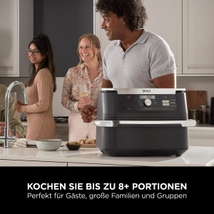 Friteuza cu aer cald Ninja Foodi FlexDrawer AF500EU, 10.4L, Negru - Img 5