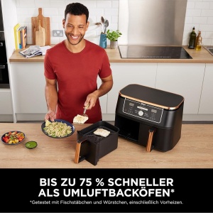 Friteuza cu aer cald Ninja Foodi MAX AF400EUCP, 9.5L, 2470W, CupruNegru - Img 8