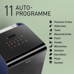 Friteuza cu aer cald Panasonic NF-CC600AXE, 6 l, 1450 W, negru cu detalii roz - Img 6