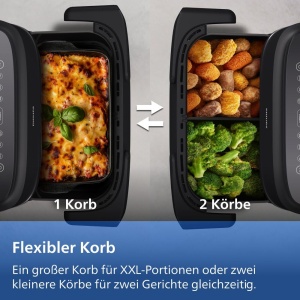 Friteuza cu aer cald Philips Airfryer 1000 Series NA15400, 7.1L, 10 functii - Img 4