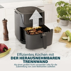 Friteuza cu aer cald Princess 182061, 6,5 L, 1800 W, negru - Img 5
