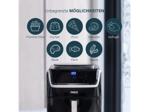 Friteuza cu aer cald Princess 182080, 6.5L, 1700W, 8 programe - Img 6