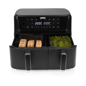 Friteuza cu aer cald Princess Doppelkorb 11L, 2700W, 8 programe automate