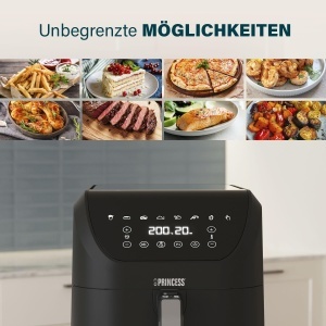 Friteuza cu aer cald Princess SlimFry 182256, 8 L, 2000 W, Negru - Img 8