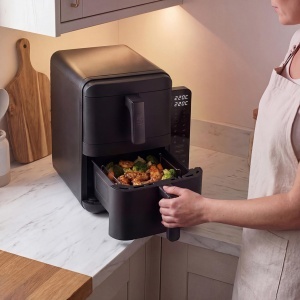 Friteuza cu aer cald Salter VertiCook, 9 l, digitala, design compact - Img 3