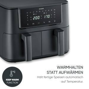 Friteuza cu aer cald Severin FR 2463, 2x4L, 2600W, neagra - Img 9