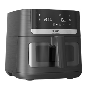 Friteuza cu aer cald Solac Leviter Elegance E80, 1800 W, 8 L, Digitala
