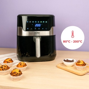 Friteuza cu aer cald Solac Leviter Gourmet G80 8L Ecran digital 8 programe presetate - Img 5