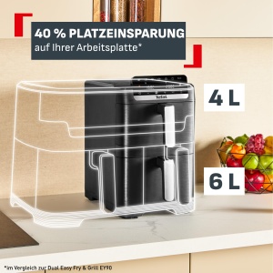 Friteuza cu aer cald Tefal Easy Fry Crispy Stack, 46 litri, negru - Img 2