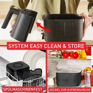 Friteuza cu aer cald Tefal Easy Fry Silence, 5 L, 1,5 kg - Img 7