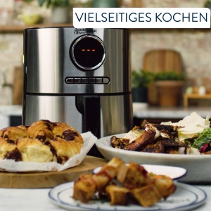 Friteuza cu aer cald Tefal Jamie Oliver EY11JD10, 1630 W, capacitate 4,2 L, inox - Img 3