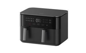 Friteuza cu aer cald Xiaomi Dual Zone 10L, 2700W, Neagra