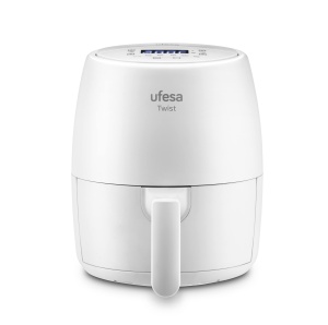 Friteuza cu aer Ufesa Twist Deep Fryer, 2L, Airfryer cu 6 programe, 1200w, ceas de timp, temperatura 80oC pana la 200oC, fara BPA, acoperire antiaderenta, Cool Touch, alb, exclusiv - Img 2