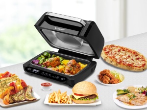 Friteuza multifunctionala BEPER P101FRI081, friteuza digitala cu LED cu 8 programe, gratar cu 4 moduri de gatit, temperatura pana la 230degC, temporizator pana la 120 min, incl. accesorii, negru - Img 8