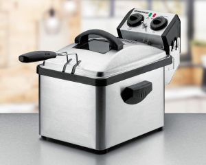 Friteuza semi-profesionala Rommelsbacher FRP 2135E, 3.5L, inox, temperatura 190 C - Img 2