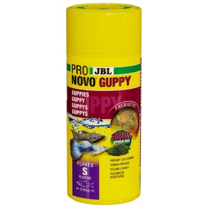 Fulgi de hrana pentru Guppys JBL PRONOVO GUPPY FLAKES, 250 ml, pentru pesti de 3-10 cm