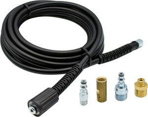 Furtun de inalta presiune LAVOR / Furtun de inalta presiune de extensie 6 metri ambalat pentru masina de spalat cu inalta presiune Linia de apa rece Hobby, negru