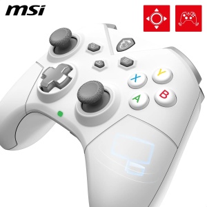 Gamepad wireless MSI FORCE GC300, conectivitate tripla, alb, autonomie 20 ore - Img 3