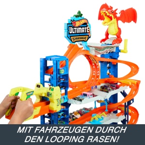 Garaj Hot Wheels Ultimativ HKX48 cu 4 Niveluri, 2 Masini, pentru Copii de la 5 Ani - Img 5