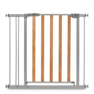 Garda de siguranta pentru copii Hauck Woodlock 2, 84-89 cm, metal si lemn, montaj fara gaurire