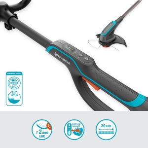 Gardena PowerTrim 30/18V Solo Trimmer de iarba fara fir, compatibil Power for All, mod PowerBoost, filet de tuns de 2 mm, ergonomic (14703-55) - Img 4
