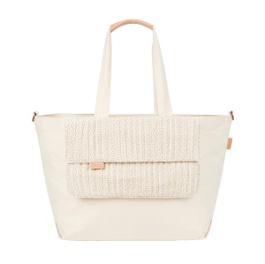 Geanta de scutece Babymoov Geanta Tote Bloom, geanta de scutece, capacitate de 35l, numeroase optiuni de depozitare, saltea de infasat, atasament pentru carucior si curea de umar incluse, geanta mica detasabila de 3l