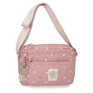 Geanta Luma Mickey de la Joumma, 25x18 cm, Polyester, Culoare Nude