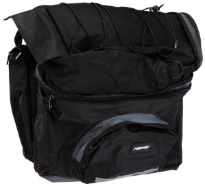 Geanta pentru bicicleta Fischer 3 compartimente, 58L, negru