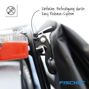 Geanta pentru bicicleta FISCHER PLUS Terra, 23 litri, impermeabila, neagra - Img 7