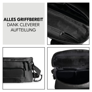Geanta pentru carucior hauck Hip Bag, Negru - 2in1, 17 x 11 x 32 cm - Img 3