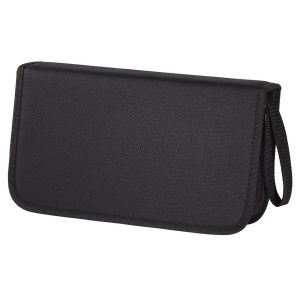 Geanta pentru CD-uri Hama, 104 Discuri, Nylon, Negru