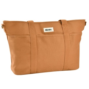 Geanta pentru scutece Beaba Madrid 22L, Unisex, Ocker, 11 compartimente - Img 4