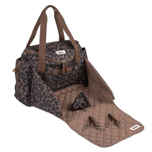 Geanta pentru scutece BEABA Sydney, 21 L, design leopard, cu suport de schimbare - Img 3